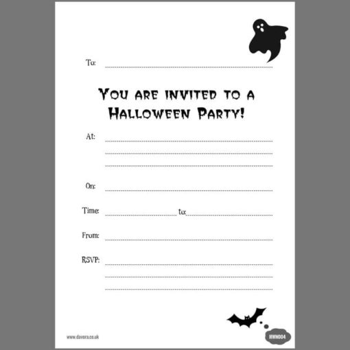 Halloween Invitations 6 pack - Image 2
