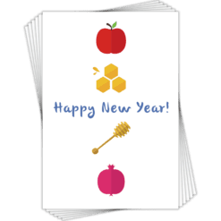 Jewish New Year Cards (6 pack)