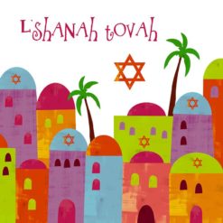 Jewish New Year Greeting Card