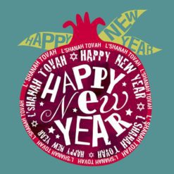 Jewish New Year Greeting Card