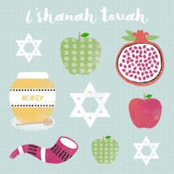 Jewish New Year Greeting Card